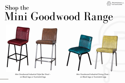 Mini Goodwood Dining Chairs in Gunmetal Frame
